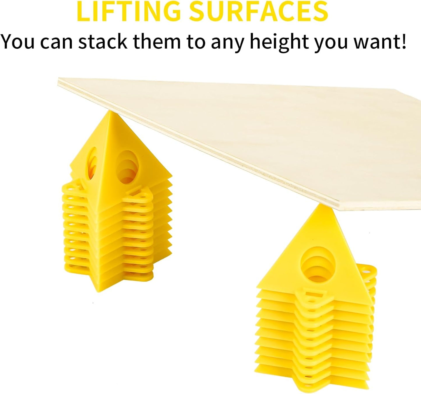 36pcs Painters PyramidStands - Paint Triangle Stands，Paint Stands for Painting，Mini Cone Paint Stands for Cabinet and Door Risers Support (36)
