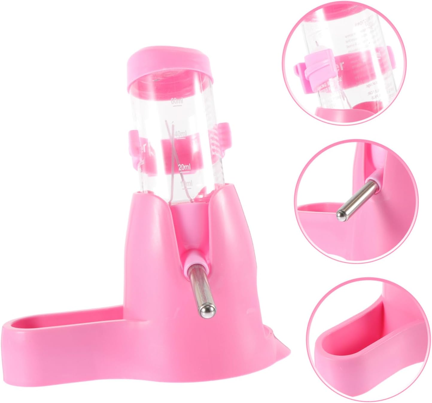 Milisten 1Set Multi Functional Hamster Water Feeder with Bracket Compact and Easy to pet Water Dispenser for Small Animals Capacity