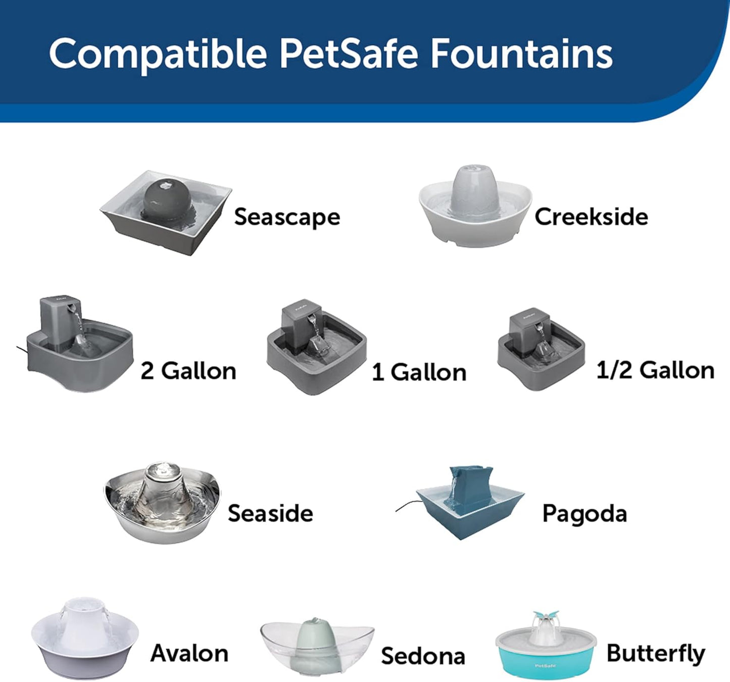 PetSafe Drinkwell Pagoda Pet Fountain and Replacement Carbon Filters Bundle