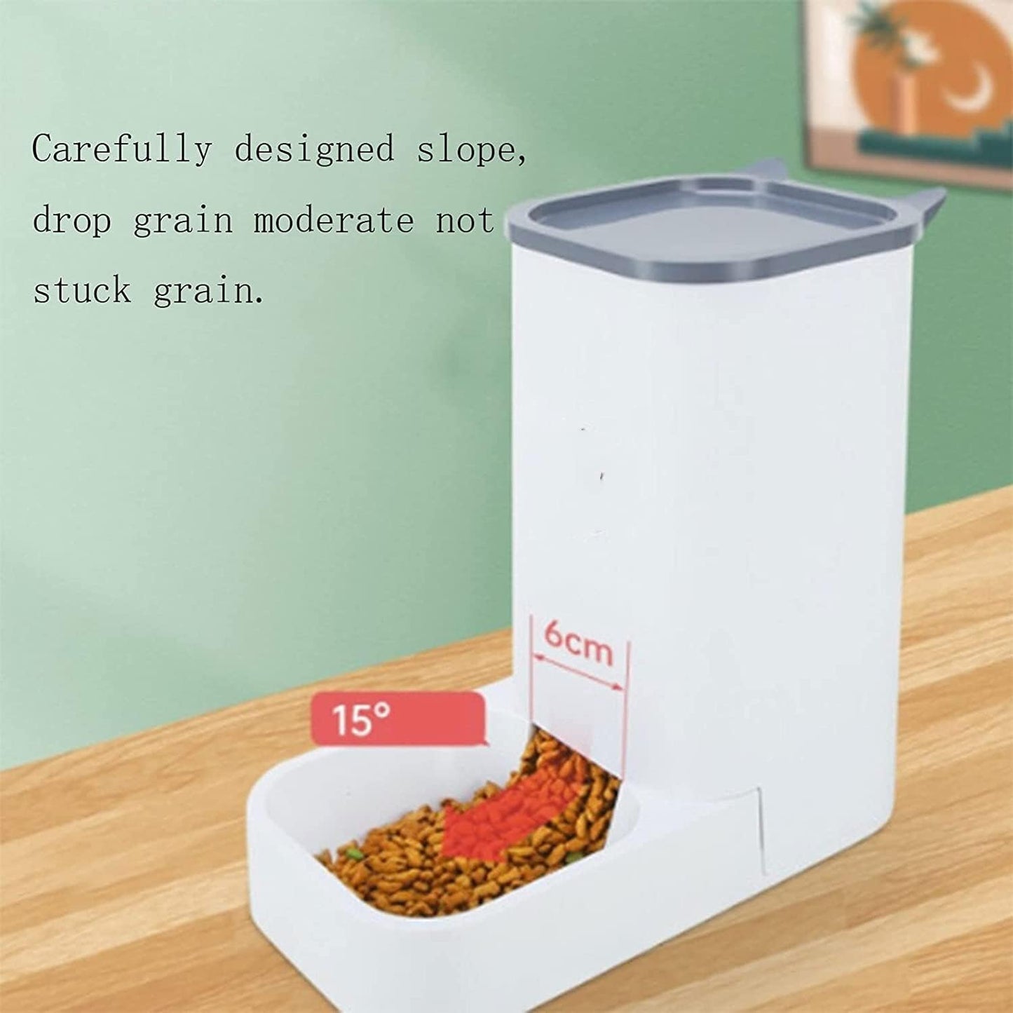Dispenser Unplugged Pet Feeder Water Dispensers Supplies Set Automatic Gravity Feeder Cat Food, Dog Water Bowl and Automatic Cat Food Dispenser cat Fountain