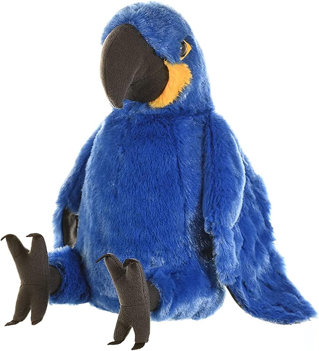 Wild Republic Hyacinth Macaw Plush, Stuffed Animal, Plush Toy, Gifts for Kids, Cuddlekins 12 Inches, Blue