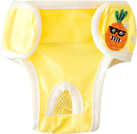 Washable Dog Diapers Soft Diaper Inner Breathable Mesh Cloth Female Protective Pants for Small Large Dogs Adjustable Dog Diapers Female