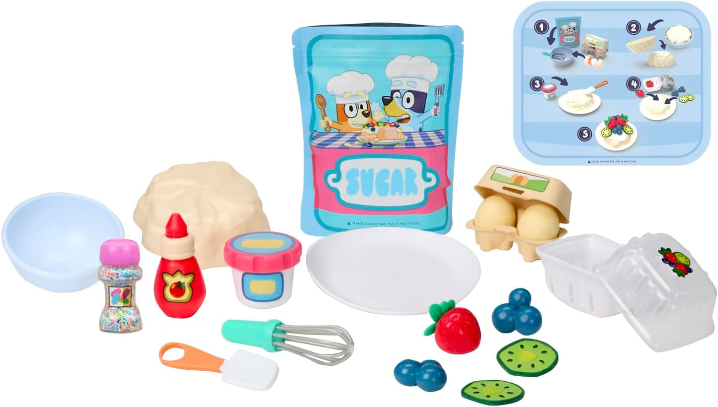 Little Tikes Creative Chefs Bluey Pavlova Kit with 15 Accessories, Pretend Play Cooking Set, for Boys and Girls Ages 3+ Years