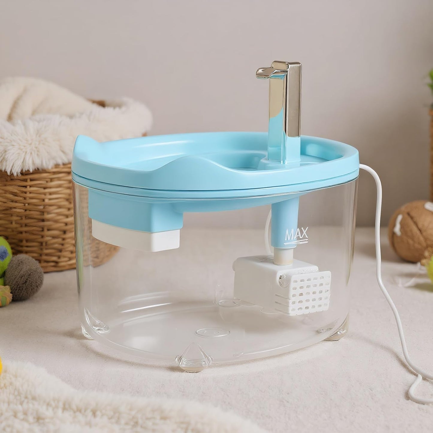Cat Drinking Fountain, Automatic Dog Water Dispenser, Quiet Feeder Bowl for Small Animals Kitten Puppy, Indoor Home Apartment Pet Supplies, Durable Hydration Organizer for Daily Feeding and Care