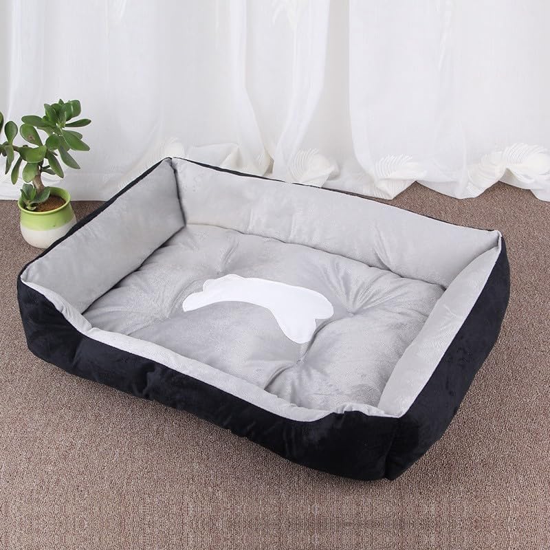 Dog Bed Medium Large Size Dogs Sleeping Mat Dog Orthopedic Foam with Bolster Washable Dogs Bed Sofa Pet Bed with Removable Cover