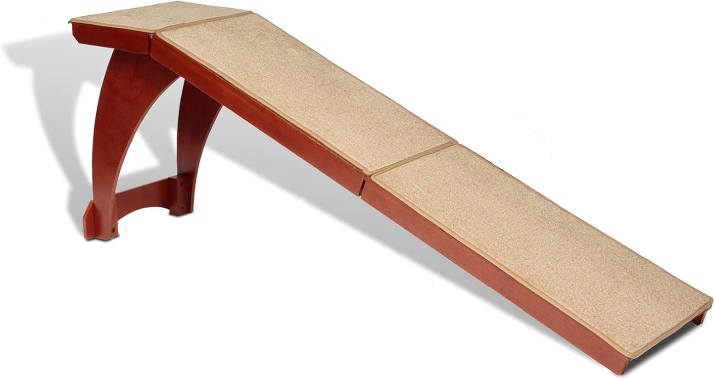 PetSafe CozyUp Bed Ramp for Dogs and Cats - Durable Frame Supports up to 120lb & Happy Ride Telescoping Dog Ramp for Cars, Trucks, & SUVs - Extends 39 to 72 Inches