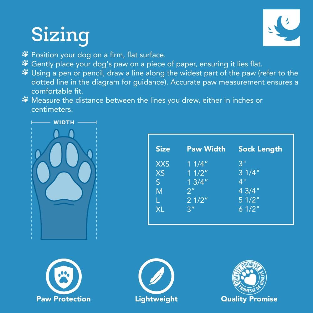 RC Pet Products Sporty PAWks Anti-Slip, Stylish, Functional, Protective Dog Socks | XX-Small, Red Heather