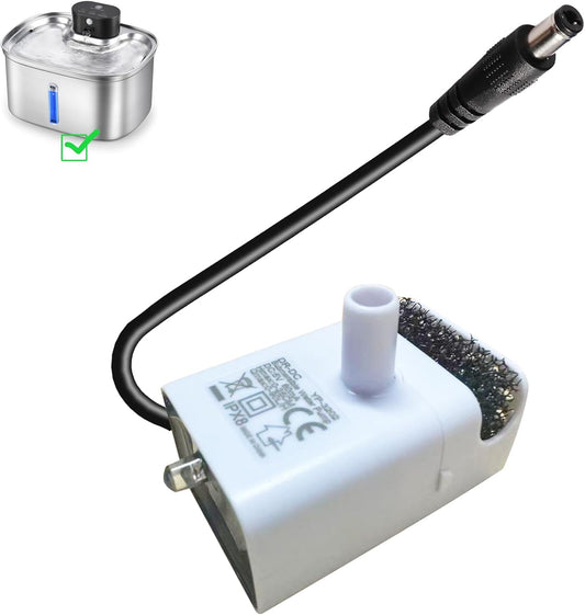 Replacement Pump for 5L Cat Water Fountain Cordless Dog Water Dispenser Ultra Quiet Long Lifespan Water Pump, LED Lights