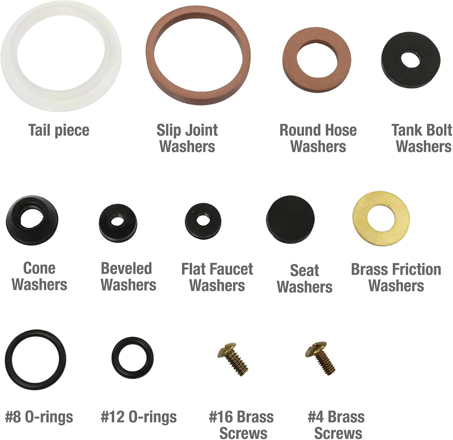 Danco 80817 Home Washer Assortment, 42-Piece