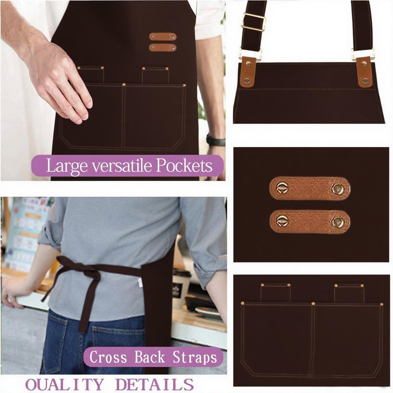 Apron Home Kitchen Cooking Baking Gardening for Women Men