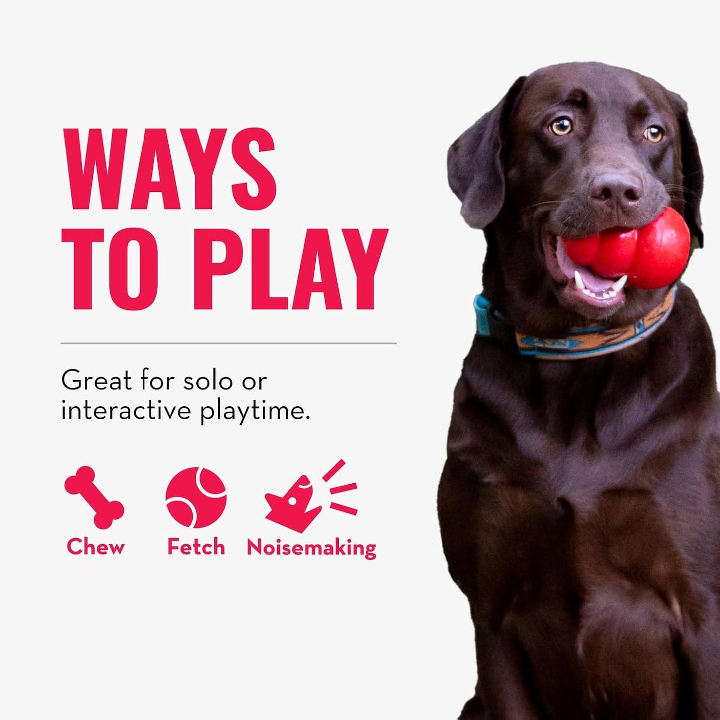 KONG Wubba - Dog Toy for Tug of War & Fetch - Dog Supplies for Puppy & Dog Playtime - Outdoor & Indoor Dog Toy - for XL Dogs - Randomly Provided Color