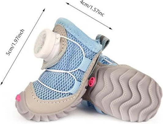 Dog Boots - Waterproof Anti-Slip Booties for Pets | Protective Shoes with Sole & Comfortable Fit for Winter Snow Rain Hot Pavement Running Small Breed Puppy Foot Care