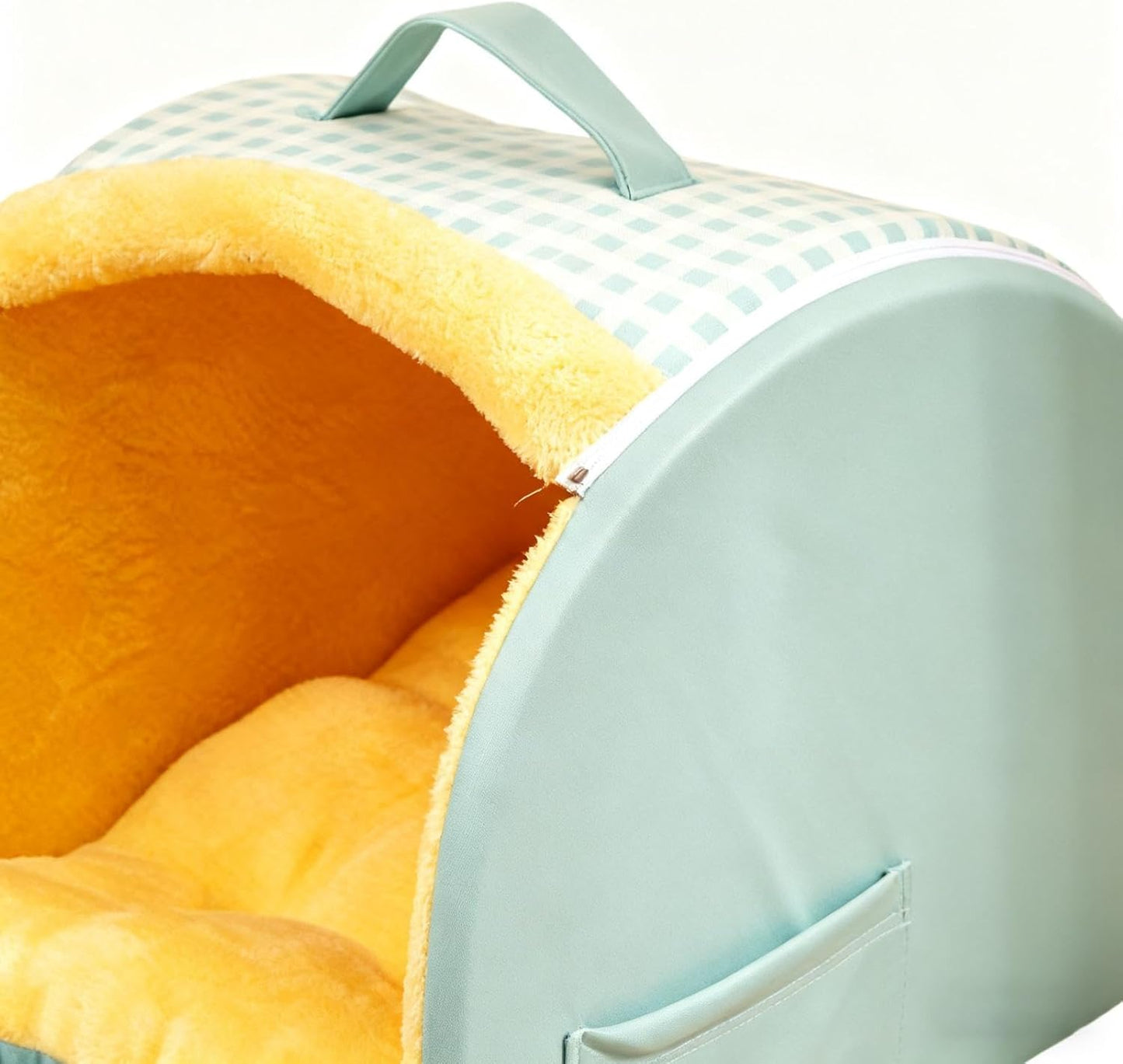 Cat Bed Cave - Soft Plush Windproof Nest | Indoor House for Cats with Comfortable Sleeping Space for Winter, Outdoor Relaxation, Home, Travel, Bedroom, Balcony, Small Pets