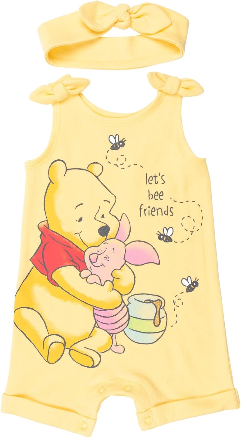 Disney Romper and Headband Outfit Set Newborn to Little Kid Sizes (Newborn - 5)