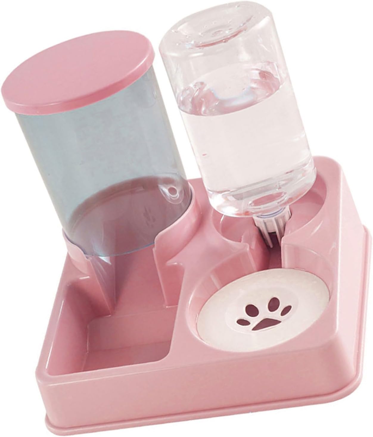 Pet Automatic Waterer Feeder Food Container Bowl Water Fountain 2 in 1 Large Dog Water Feeder Feeders