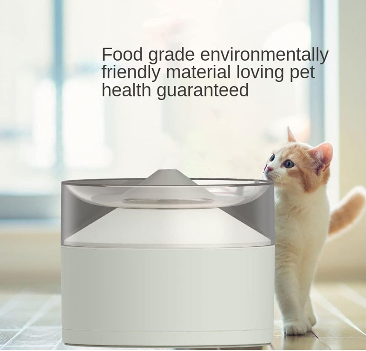 Dog/Cat Water Fountain, Quiet Automatic Pet Drinking Dispenser with Double Cyclic Filter System, Automatic Water Fountain for Cats Dogs,Blue