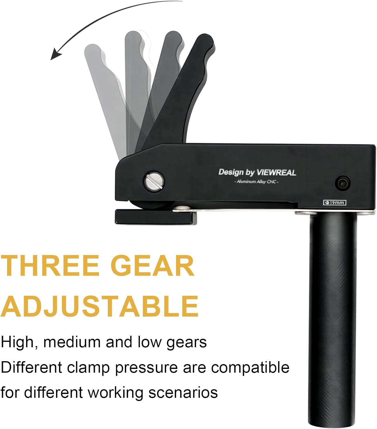 2 Pack 3/4 Inch (19mm) MFT Bench Dog Clamps, Aluminum Alloy Hold Down Clamps for Woodworking with Quick Release, Adjustable Benchtop Clamps for Secure Workholding and Versatile Use