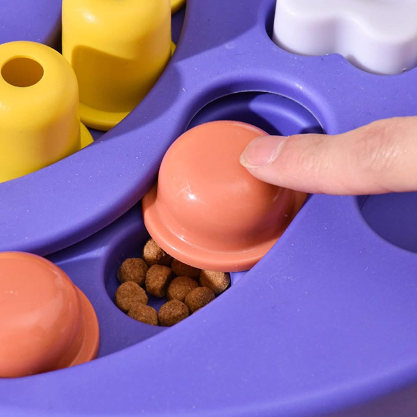 Dog Bowl Slow Eating Maze Shaped Multifuction Choking Plates for Dogs Anti-Choking Food Grade Plate