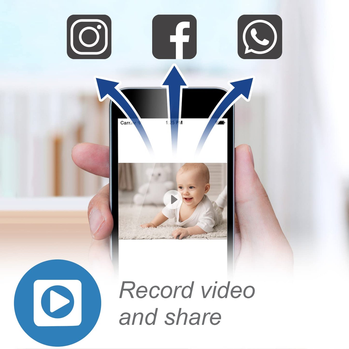 VTech RM7764-2HD Smart WiFi Baby Monitor with 2 Cameras, 1080p HD Video, 360° Pan & Tilt, 10x Zoom, 7" HD Parent Unit, Night Vision, Soothing Sounds, 2-Way Talk, Temperature & Motion Detection
