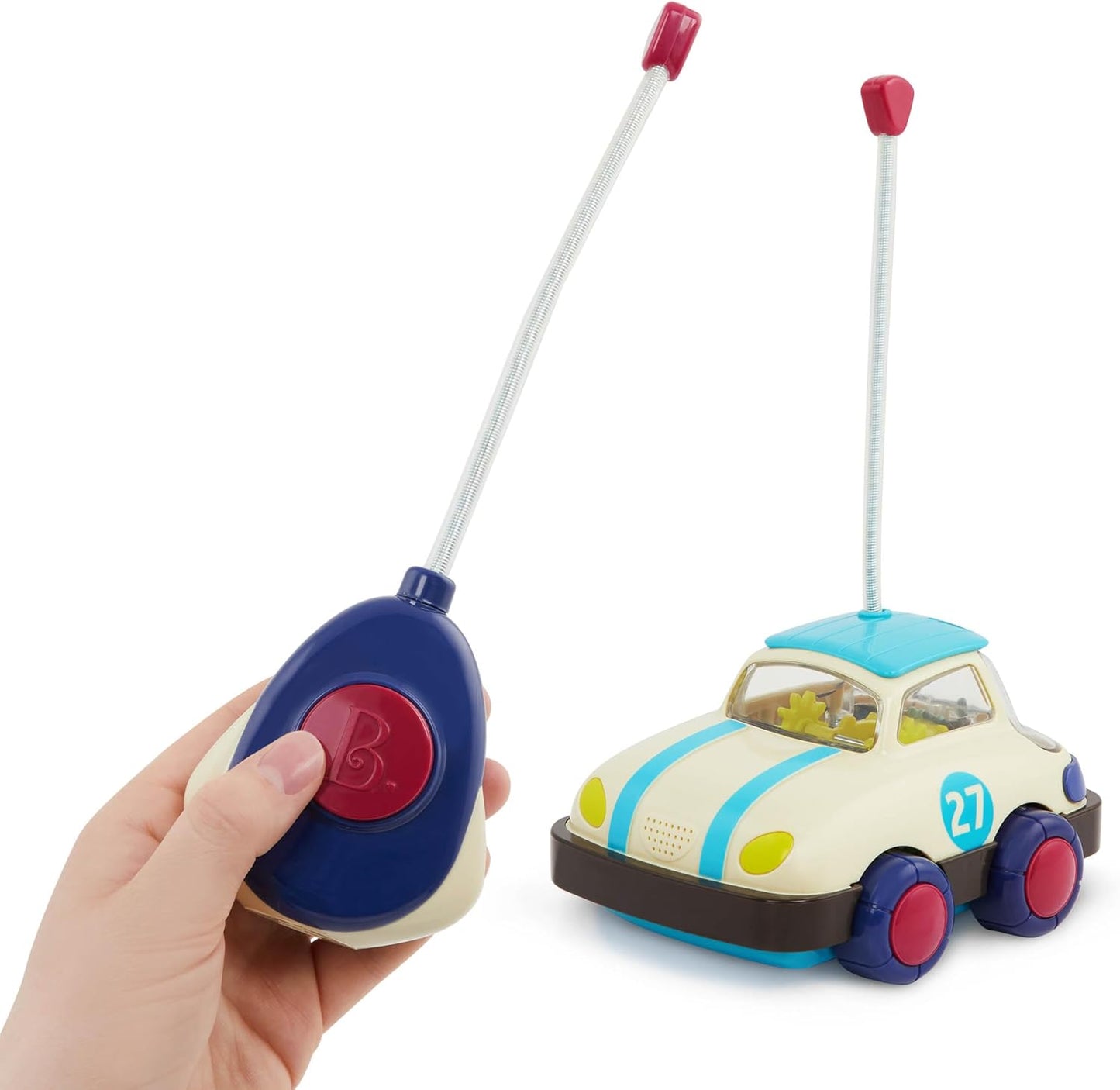 B. toys – Rally Ripster – Remote Control Car – RC Car for Toddlers, Kids – Light – Up Toy Car – Toy Vehicle – 12+ Months
