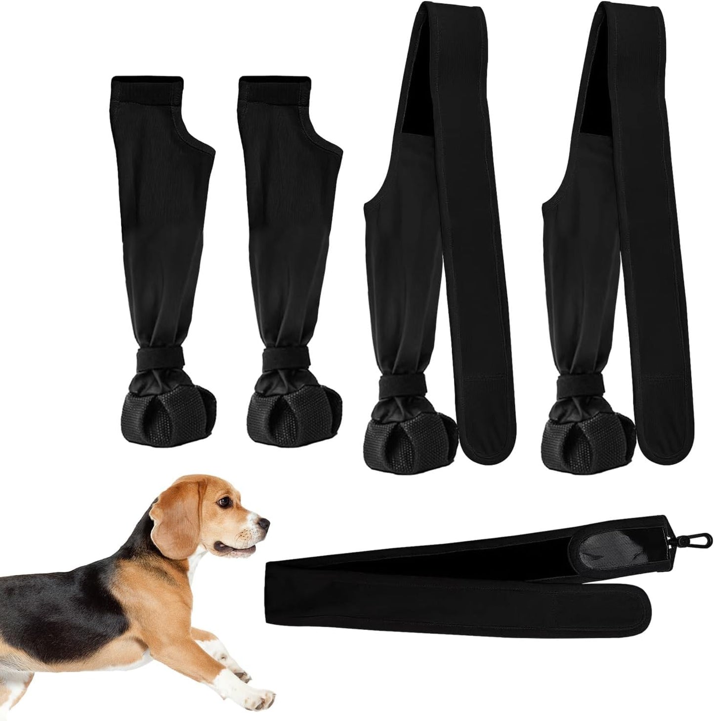 Dog Boot Suspenders | Waterproof Soft Dog Boots,Pet Clothing, Adjustable Booties for Dogs Paws, Outdoor Winter Shoes for Small Medium Dogs