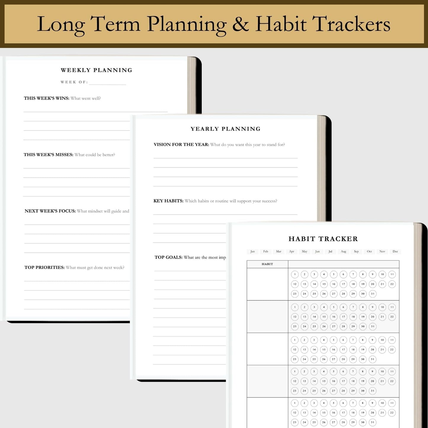Time Blocking and ADHD Planner by Refine Days. 180 Undated Pages, To Do List, Hourly Schedule, Daily and Monthly Agenda. Time Management & Productivity Notebook. A5 (Black)