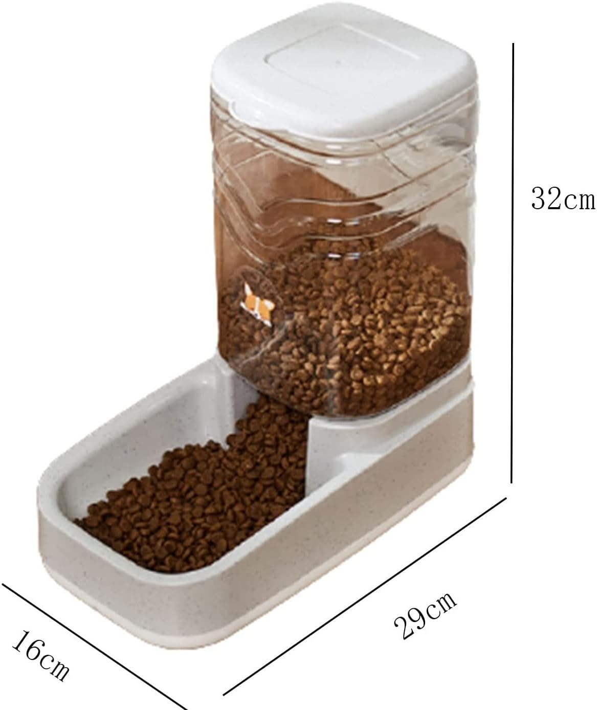Automatic Feeder Set,Pet Automatic Water Dispenser Food Feeding Bucket Dog Bowl Unplugged Auto Drinking Fountain Pet Cat Big Capacity 3.8L Water Feeder cat Fountain