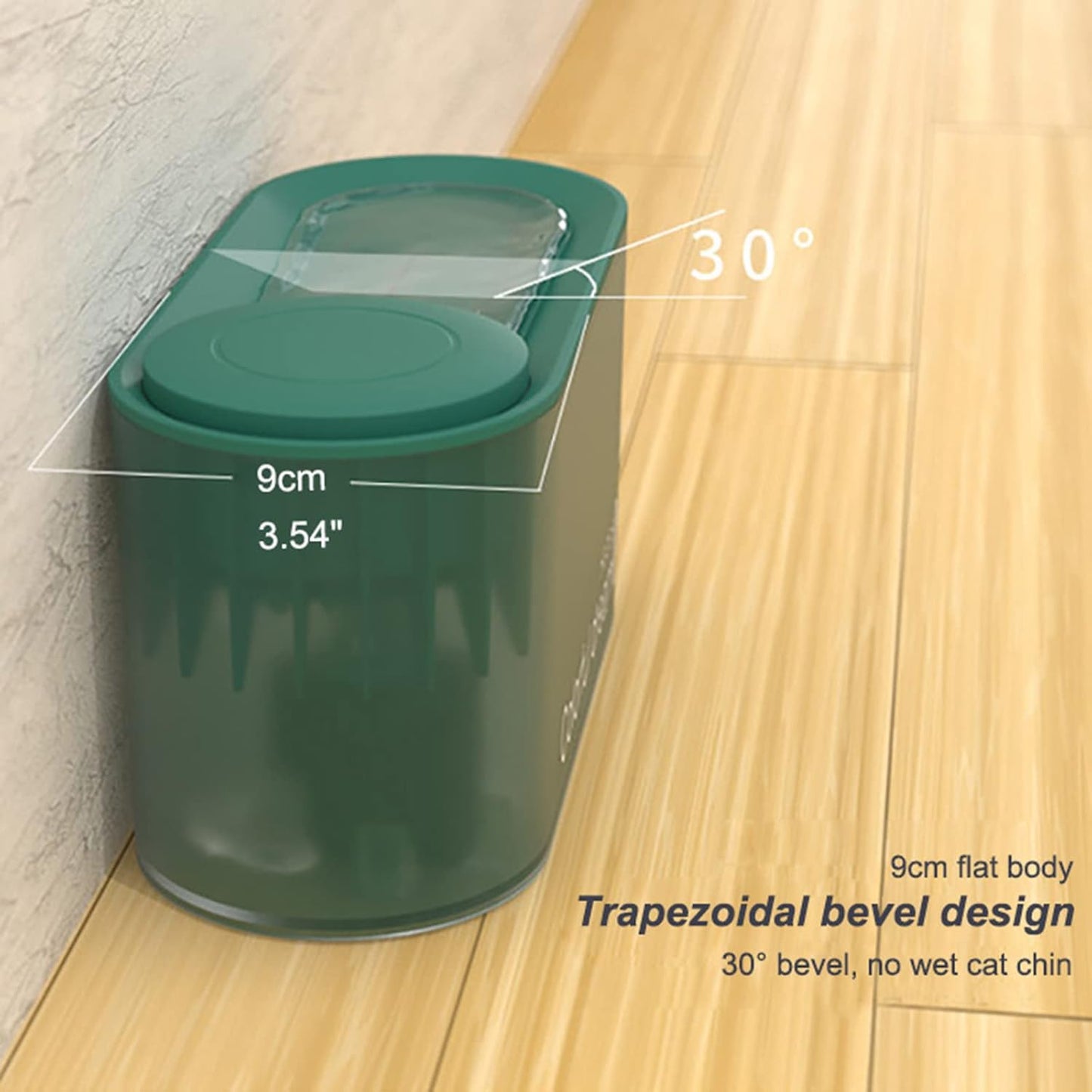 Dog/Cat Water Fountain with U-Shape Flow Channel, Quiet Automatic Pet Drinking Dispenser with Filtration System, Automatic Water Fountain for Cats Dogs,Orange