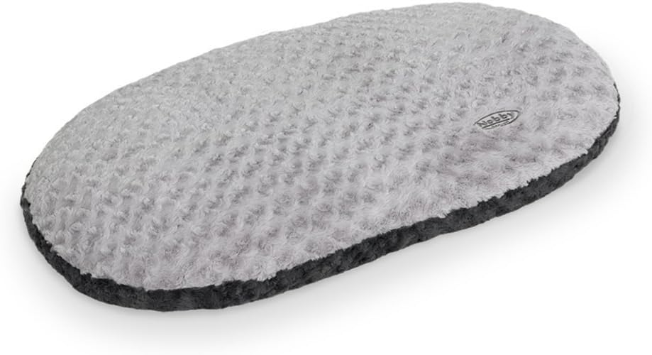 Nobby Oval Cushion Seoli, 47 x 31 x 4 cm, Dark/Light Grey