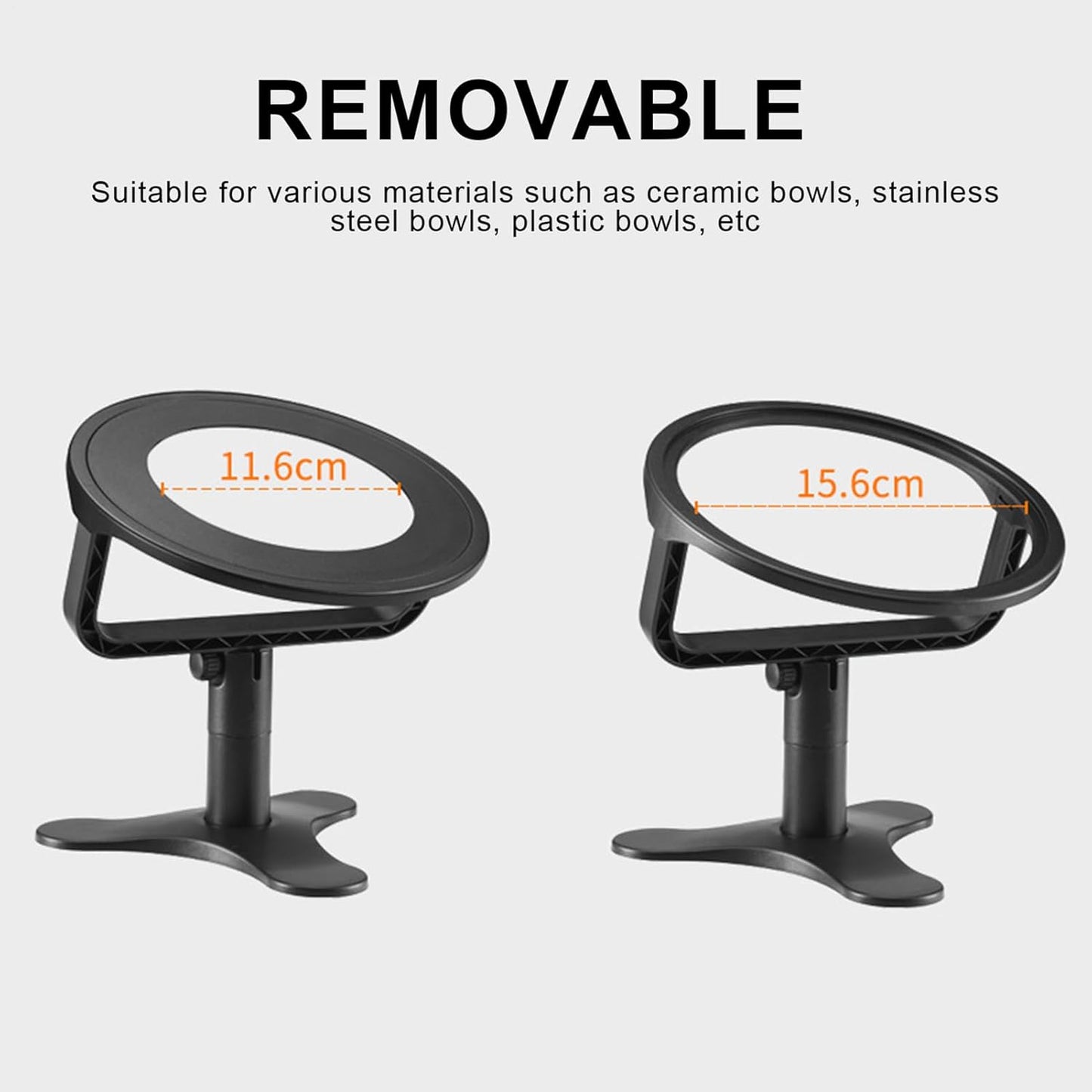 Elevated Bowls - Cat Feeder for | Height Adjustable Stand with Tiltable & Removable Stainless Steel Insets for Senior Cats, Small Dogs, Kittens and Fast Eaters
