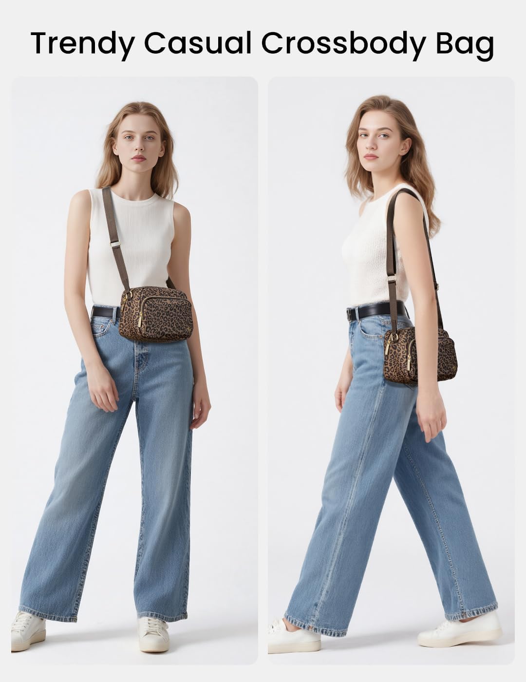 MEXS Small Crossbody Bags for Women, Mini Casual Cross Body Bag Travel Purse, Adjustable Strap Shoulder Handbags Wallet