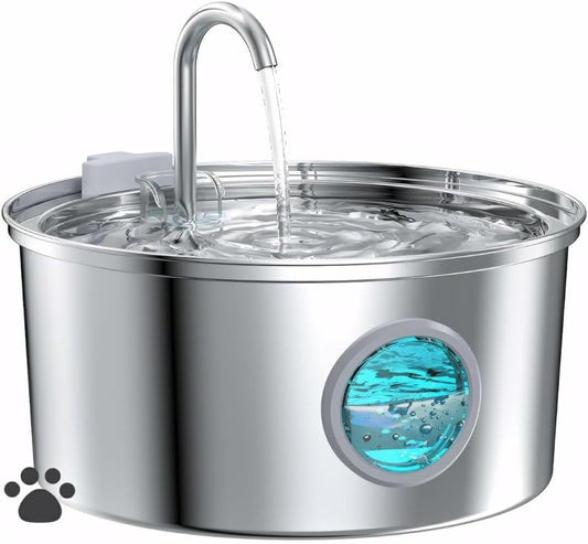 Cat Water Fountain soaringstore : Cat Fountain for Drinking - 108oz/3.2L Pet Water Fountain for Cats Indoor - Quiet Water Fountain for Cats - Faucet Pet Fountain - for Pets& Small Animals
