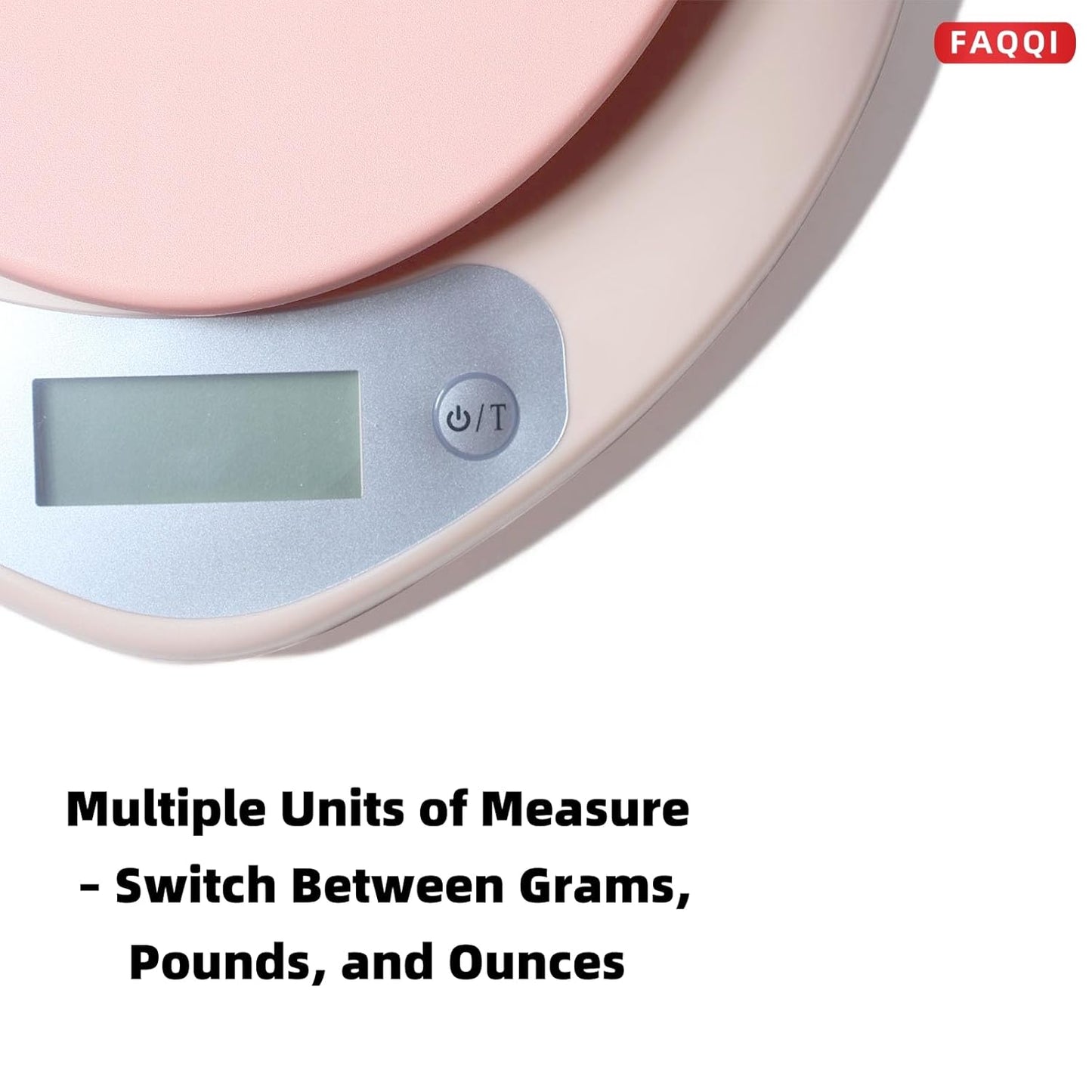 Cute Kitchen Scale, Digital Food Scale with LCD Display, 11 lb (5kg) Capacity, 0.03 oz (1g) Precision for Baking and Cooking (Pink)