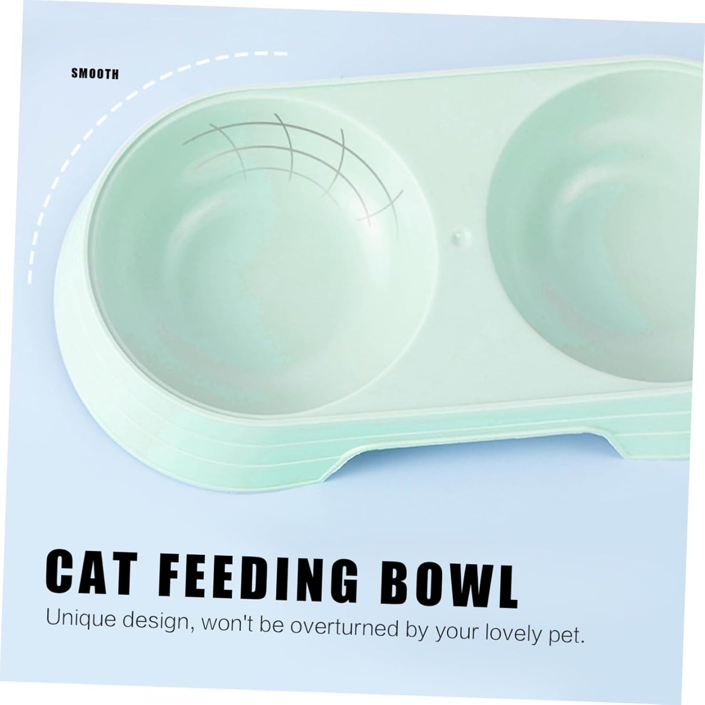Luxshiny 8pcs Tip Double Cat Feeding Bowls Candy Color Plastic Pet Food and Water Dishes with Stable Design Easy to Clean Suitable Height for Healthy Eating Posture
