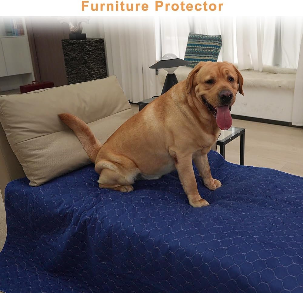 2Pack Pee Pads for Dogs Washable 53”x53”, Extra Large Puppy Pads Waterproof, Super Absorption, Anti Skid for Whelping Training