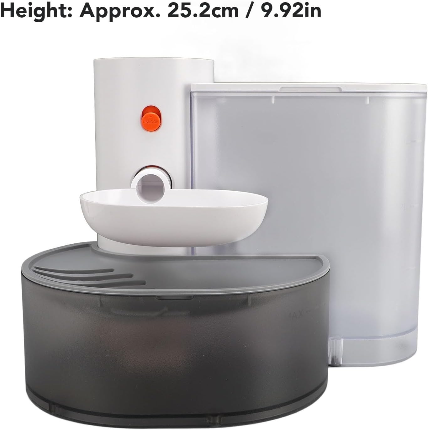 Automatic Cat Water Fountain, 3L WaterTank Self Refill Tipping Automatic Cat Water Dispenser, Rechargeable Pet Waters Bowl Cats Waterer, Smart Pet Waters Fountain
