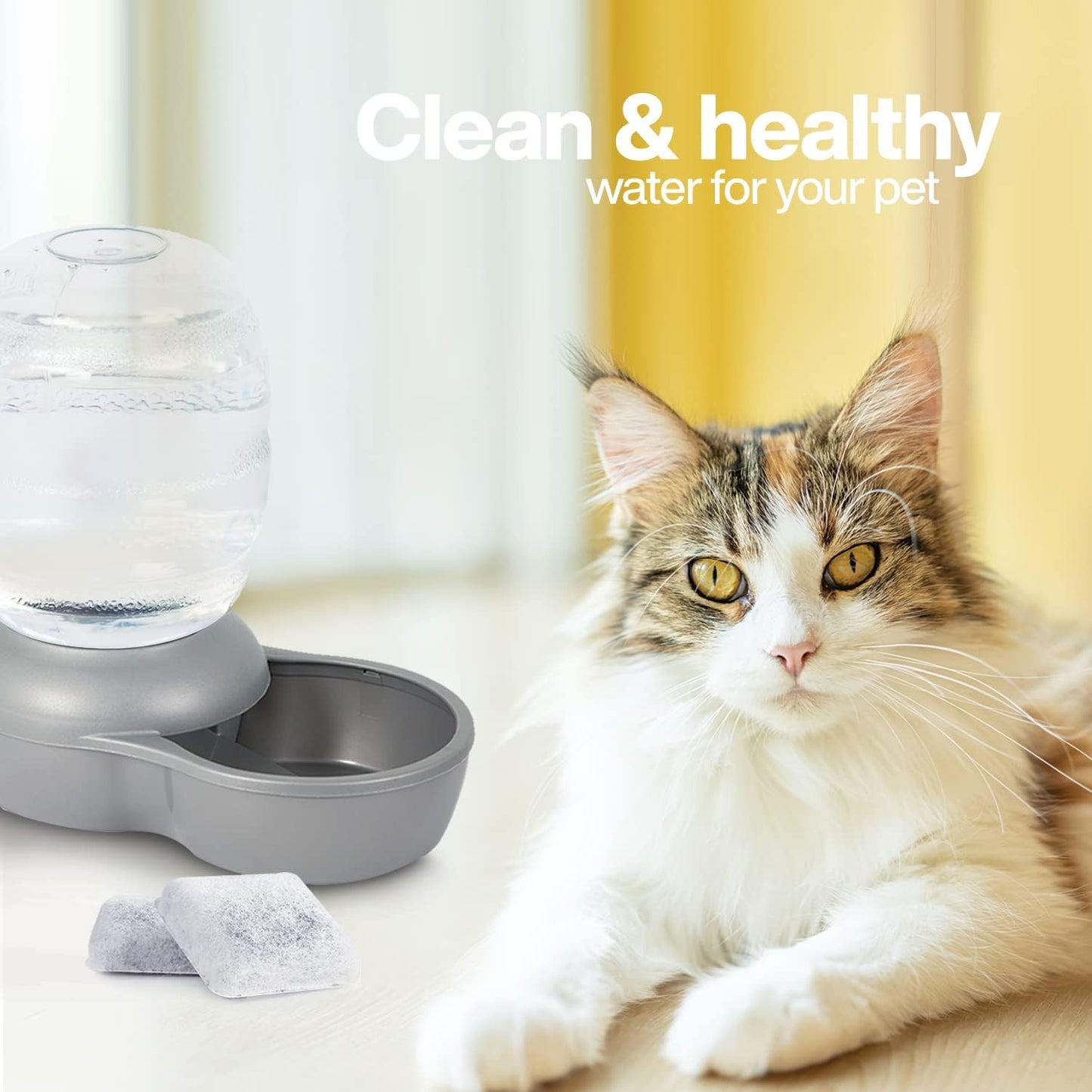 Pack of 6 Replacement Filters Compatible with Petmate Mason, Petmate Replendish, Mason Gravity Pet Fountains - Dog/Cat Water Fountain Dispenser Filters