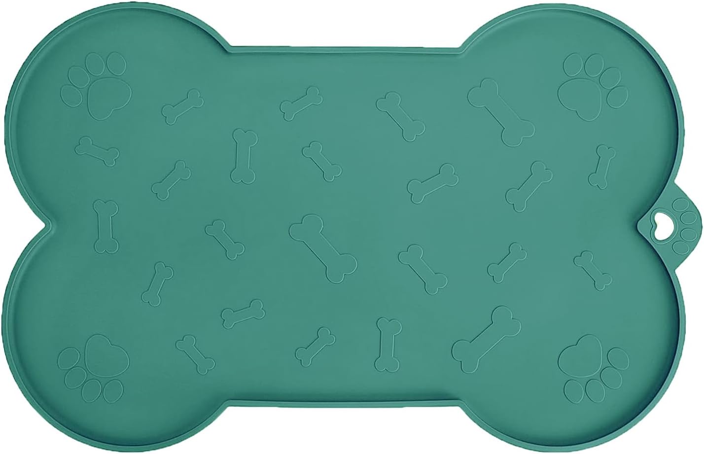 Cat Feeding Mat, Silicone Waterproof Cat Food Mat for Feeder and Fountain,Dog Cat Bowl Mat with Raised Edge Puppy Kitten Feeding Mats