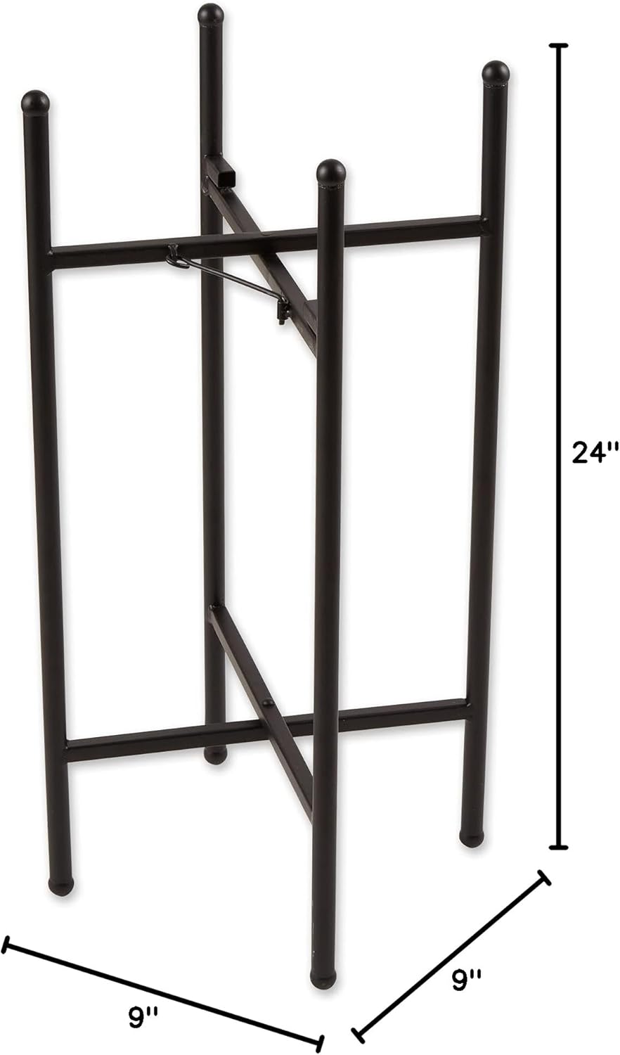 DII Bucket Plant Stand Set Indoor/Outdoor, Large, 9x9x24; Small, 8x8x19.5, Deco Waves, 2 Piece