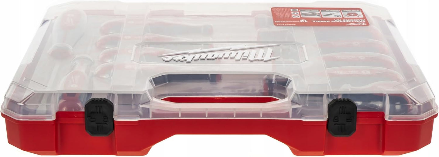 Milwaukee Set of 12 Tri-Lobe Screwdrivers 4932472003,Red