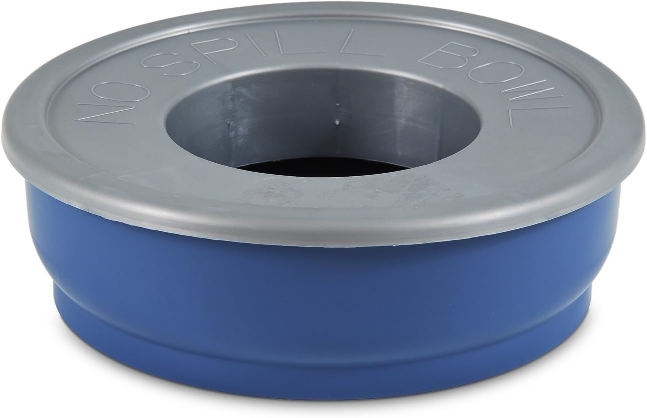 Petmate No Spill Bowl,Blue