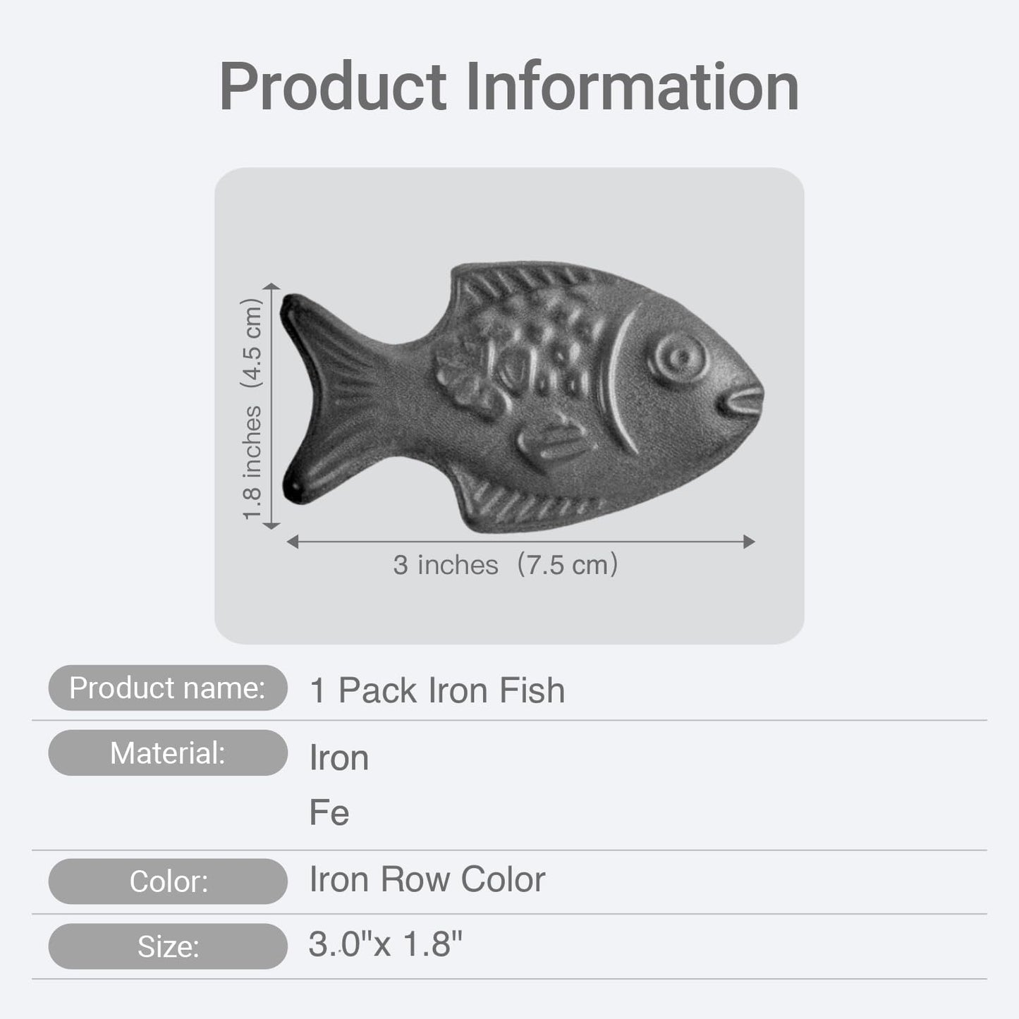 Iron Fish for Cooking& Deficiency | Natural Source of Fe | Safe Cooking Tool| Add Fe to Food and Water| Reduces Risk of Iron Deficiency for Vegans & People (1)