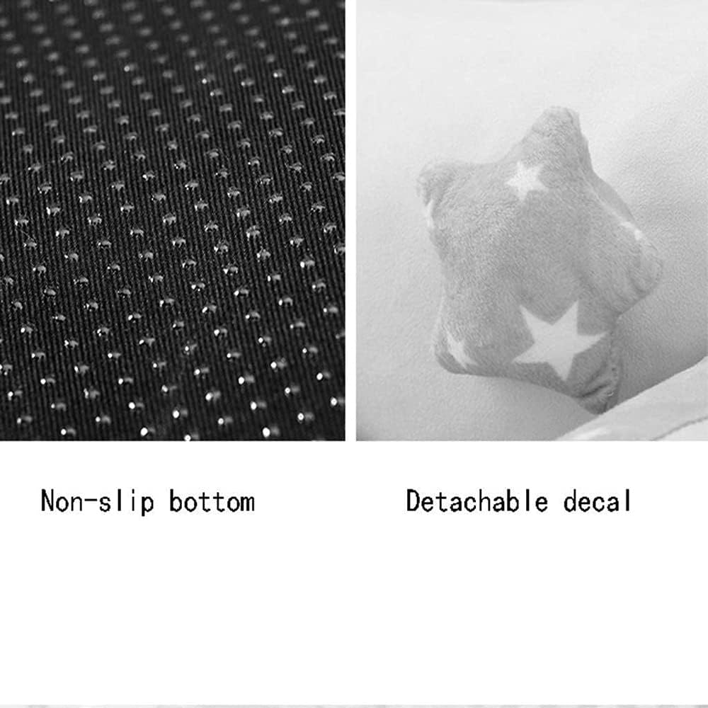 Pet Bed for Small Dogs and Cats Rectangle Nest Soft Warm Paw Print Pet Bed Sofa with Removable Washable Cover