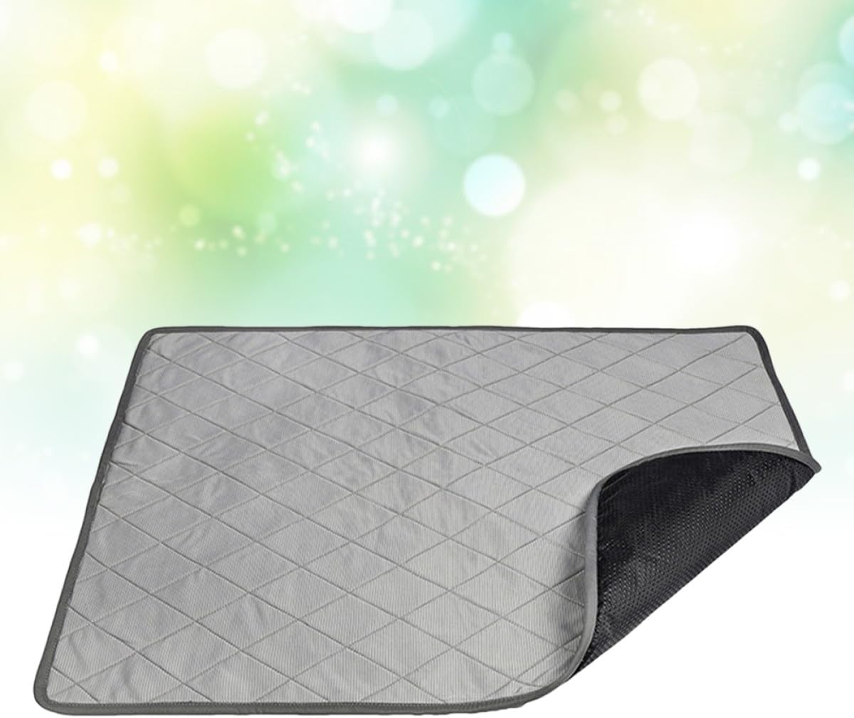 PRETYZOOM Pet Cooling Pad Dog Urine Mat Fast Drying Absorbent Non-Slip Washable Large Size Summer Cooling Bed Mat for Indoor Use