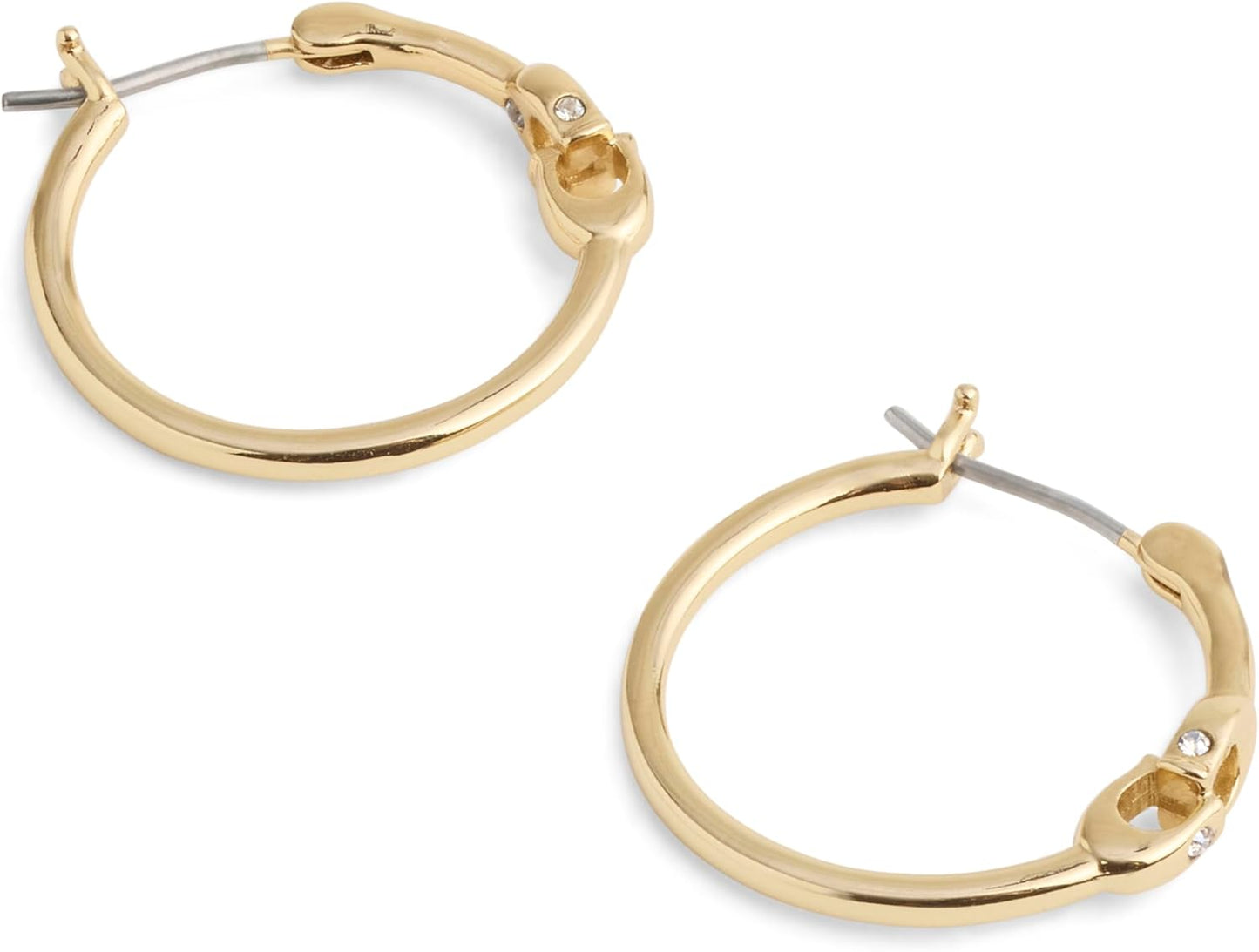 COACH Women's Signature Hoop Earrings