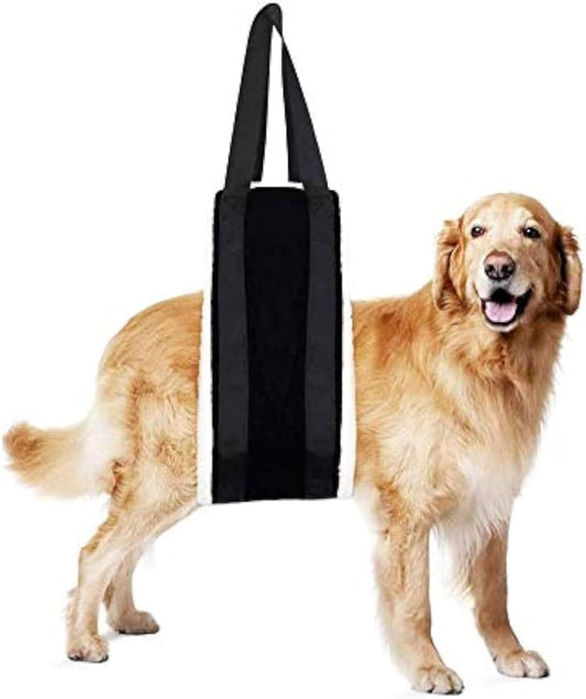 30-120 lbs Dog Sling for Large Dogs Hind Leg Support,Dog Lift Harness for Back Legs,Helps Elderly Pet with Reduced Mobility,Dog Lifter for Walking Canine Arthritis ACL Rehabilitation Rehab. (Black)