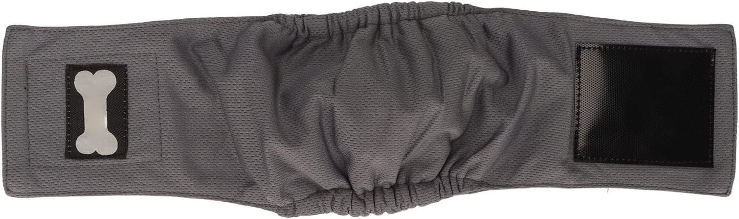 Male Dog Belly Wrap Leakproof Strong Water Absorption Breathable Comfortable Male Dog Belly Band for Small Dogs Puppies Untrained Male Dogs Spot Markers Incontinence (M)