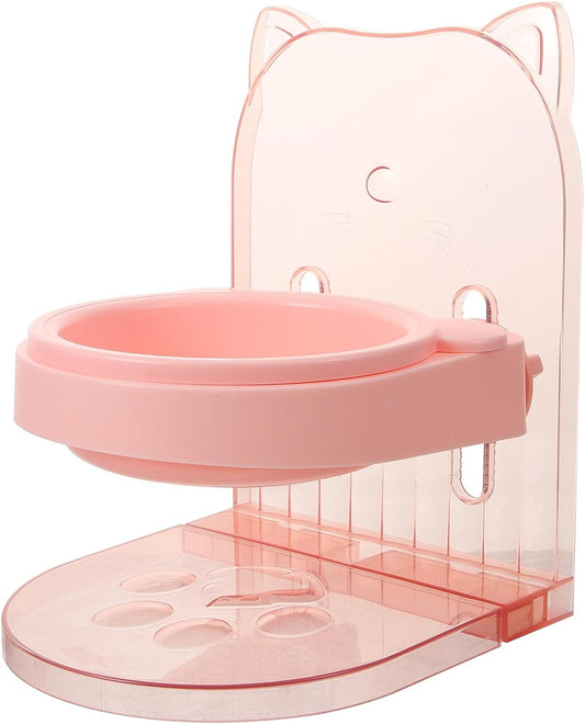Milisten Elevated Pet Bowl Stand with Raised Cat Feeding Holder and Anti-Spill Colored Water Dish for Indoor Cats and Small Dogs
