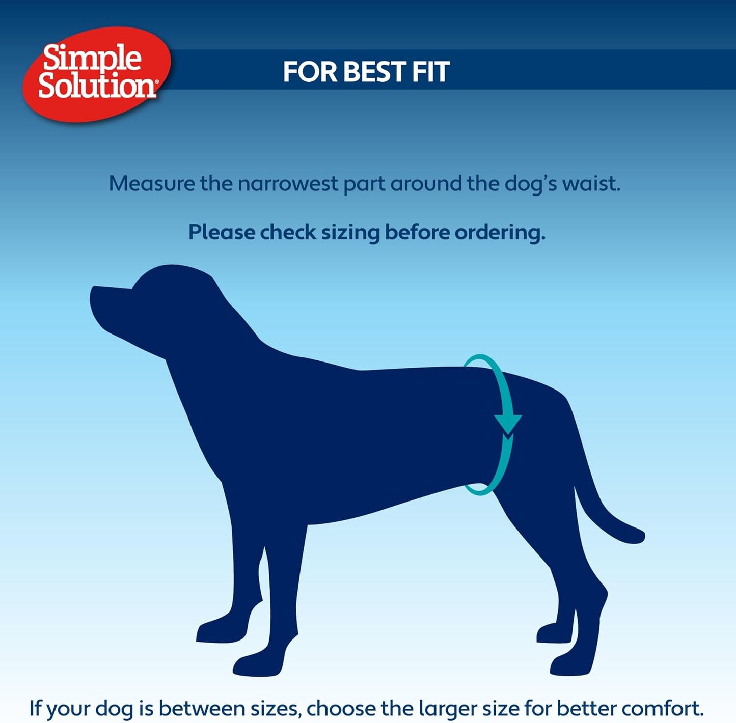 Simple Solution Washable Female Dog Diaper, Small, 1 pack