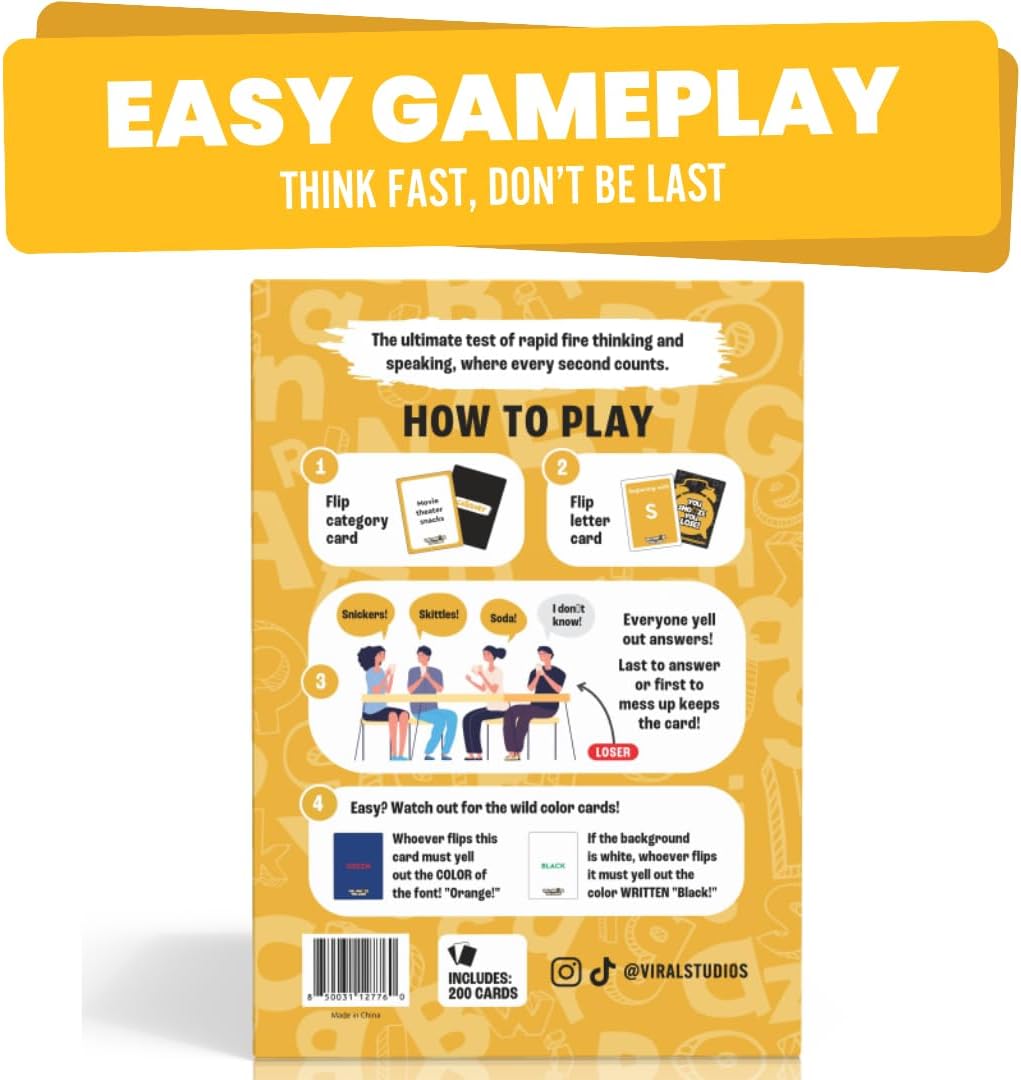Viral Studios You Snooze You Lose – Fast-Paced Word Party Game for Teens & Adults | 200 Hilarious Matching Cards for Game Nights, Parties & Family Fun Ages 15+